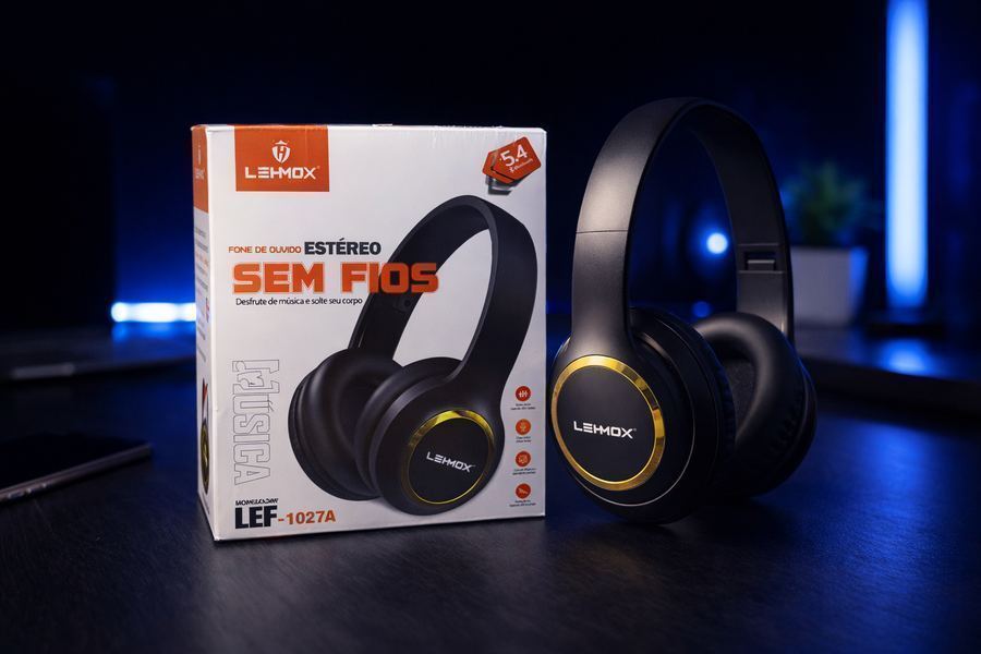Fone de ouvido sem fio Lehmox LEF-1027A