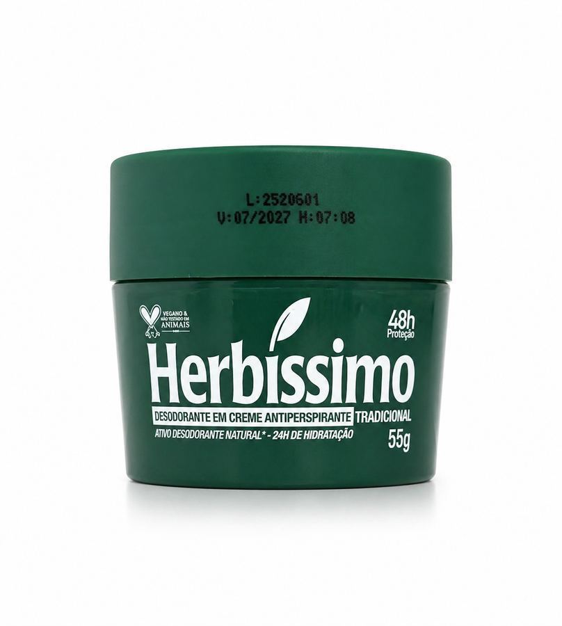 Desodorante Herbissimo em Creme Antitraspirante Tradicional 55g