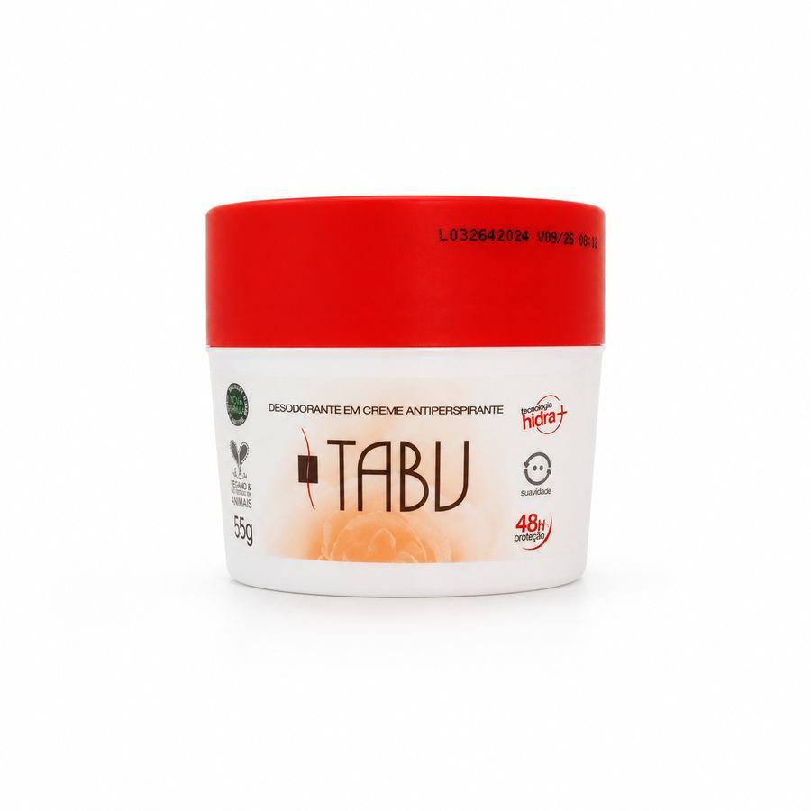 Desodorante Antitranspirante Tabu em Creme 48h 55g