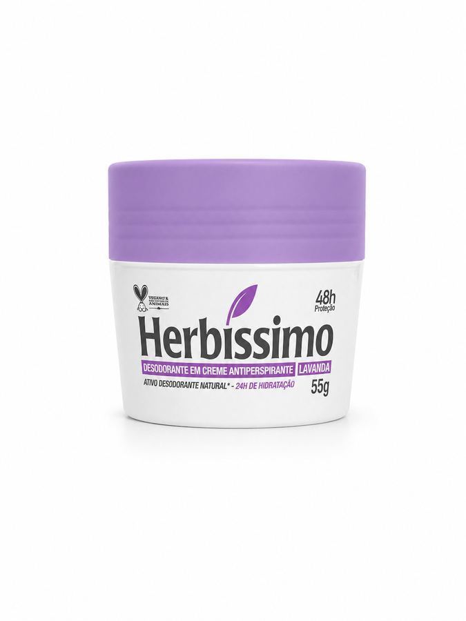 Desodorante Herbissimo em Creme Antitraspirante lavanda 55g