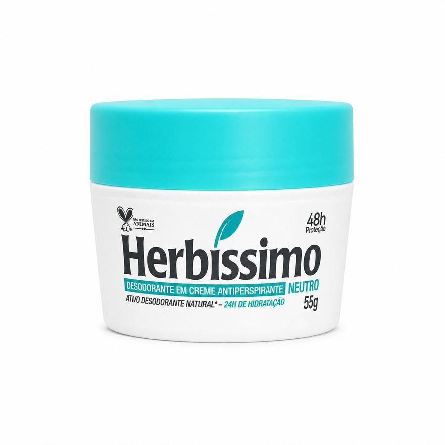 Desodorante Herbissimo em Creme Antitraspirante Neutro 55g