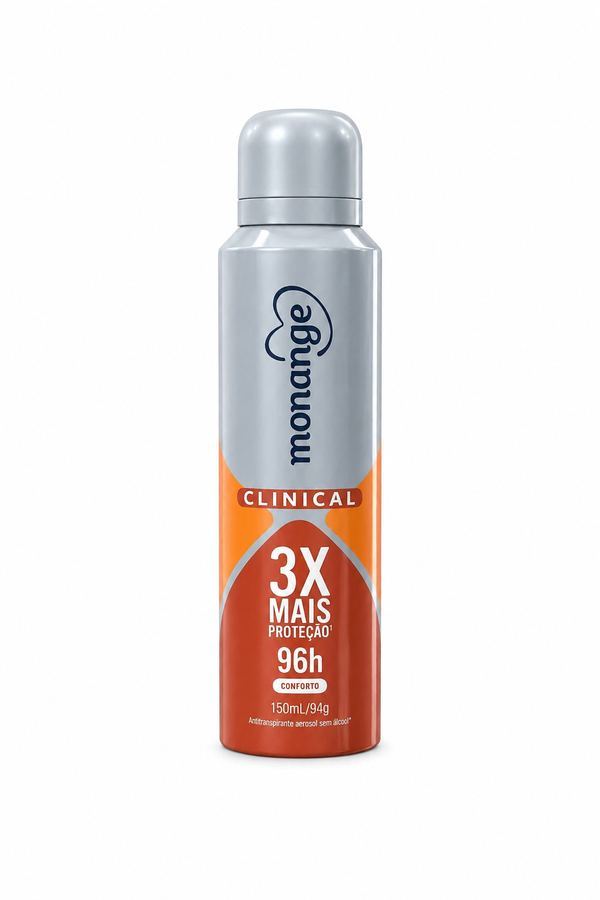 Desodorante Antitranspirante Monange Clinical Aerosol 3x Mais Proteção 96h Conforto 150ml/94g