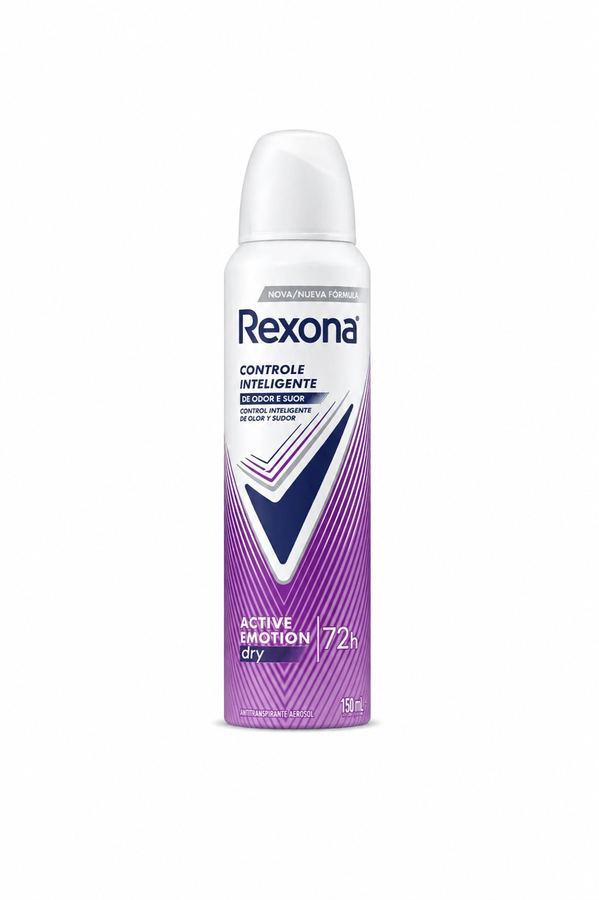 Desodorante Antitranspirante Rexona Aerosol Active Emotion Dry 72h 150ml