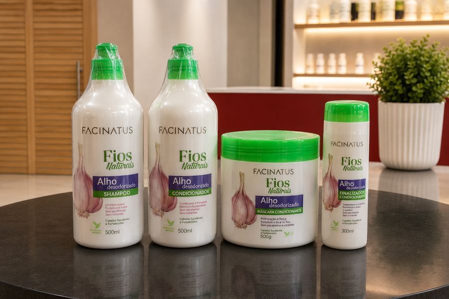 KIT-ALHO (SHAMPOO+CONDICIONADOR+MÁSCARA+FINALIZADOR)