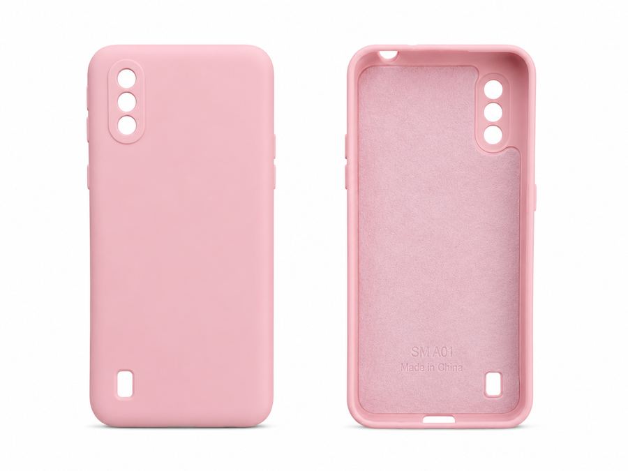 Capa Para Celular Samsung A01 Silicone Aveludada Com Proteção Na Câmera