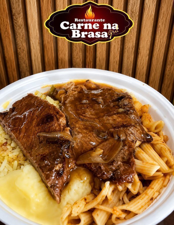 PF Almoço, Bife ao Molho Madeira.