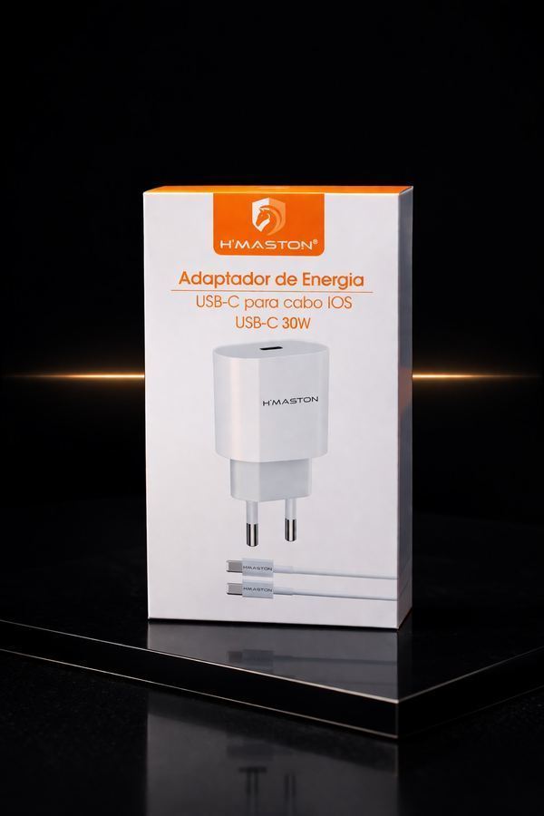 Carregador H’Maston USB-C 30W (IOS).