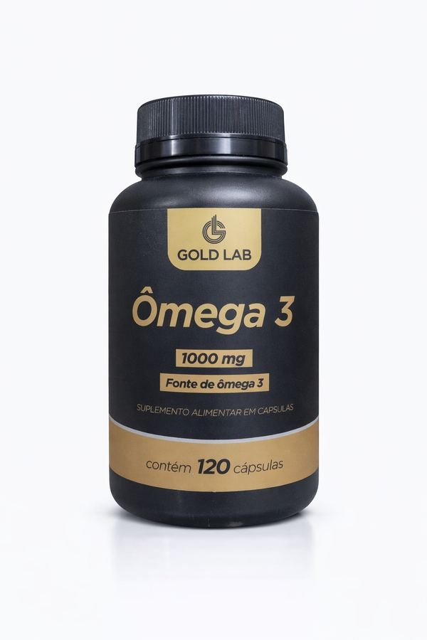 Ômega 3 Gold Lab 1000mg – 120 Cápsulas