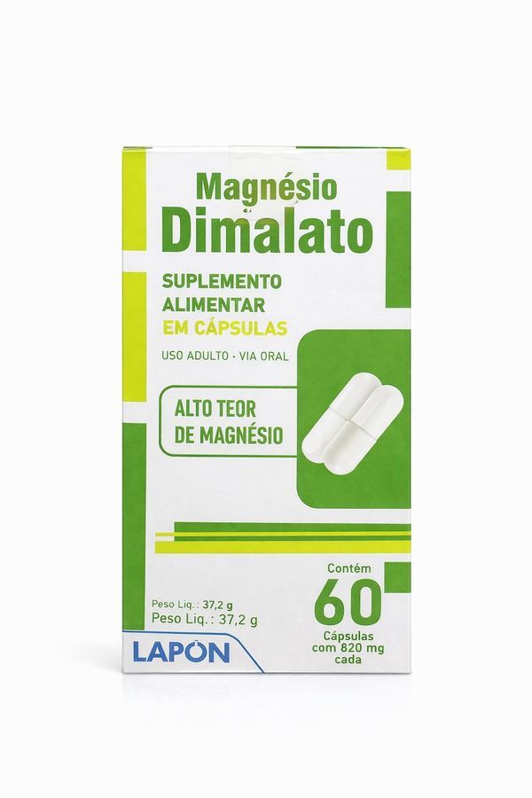 Magnésio Dimalato 820mg - LAPON