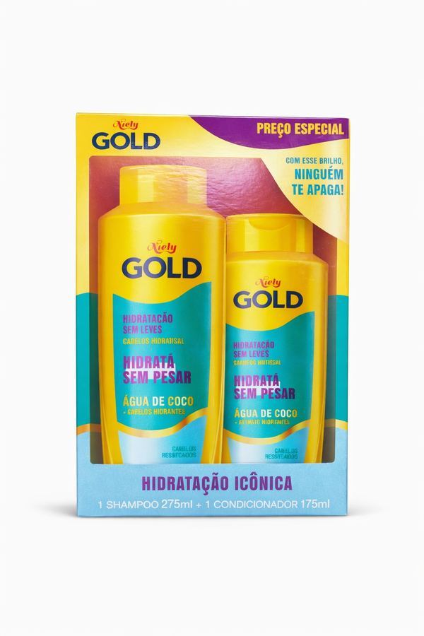 Kit Niely Gold Hidratação Icônica - Água de Coco | Preço Especial