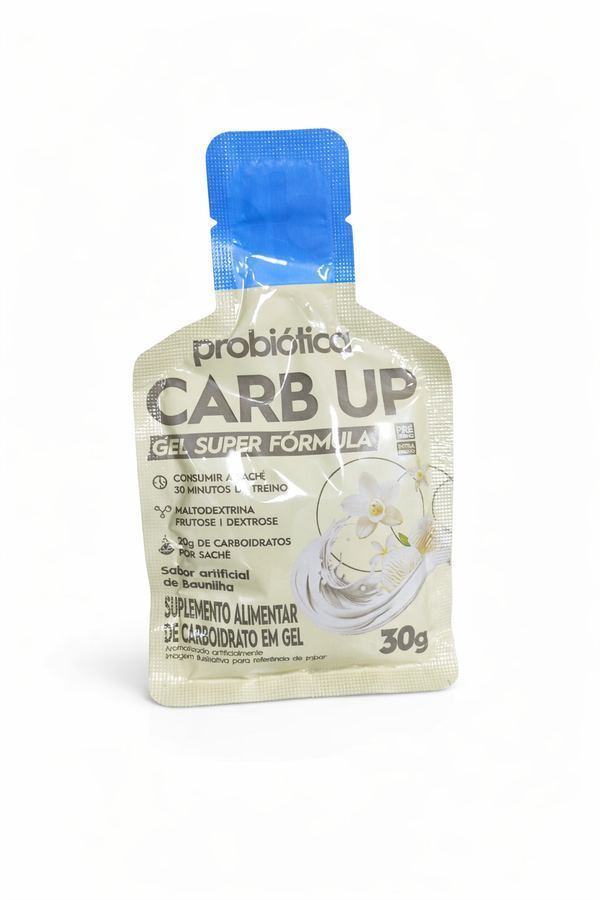 Carb Up Gel Super Fórmula 30g - Probiótica | Sabor Artificial de Baunilha