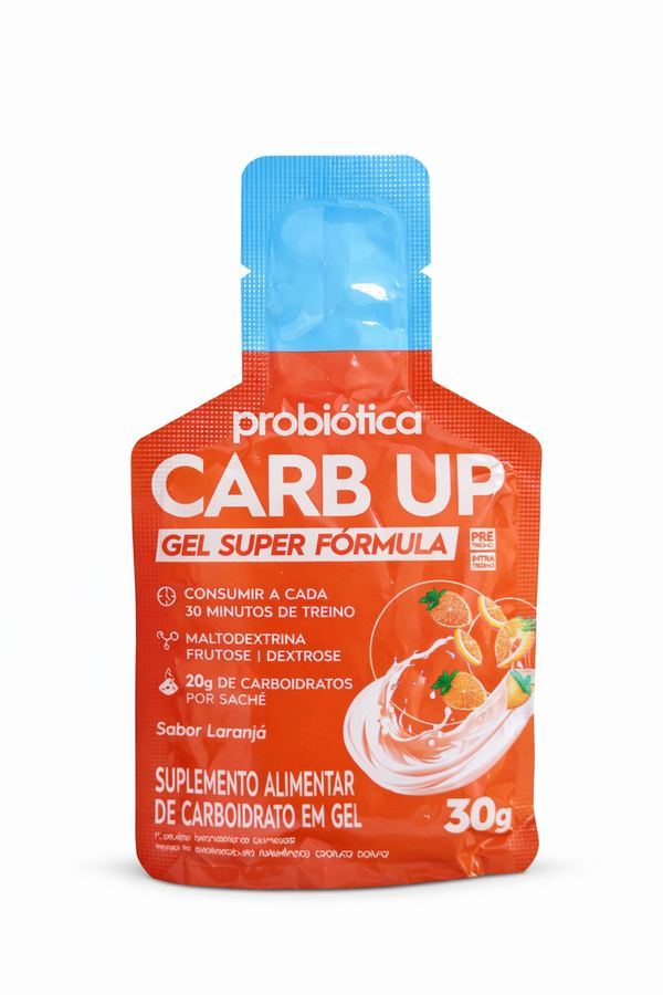 Carb Up Gel Super Fórmula 30g - Probiótica | Sabor Laranja