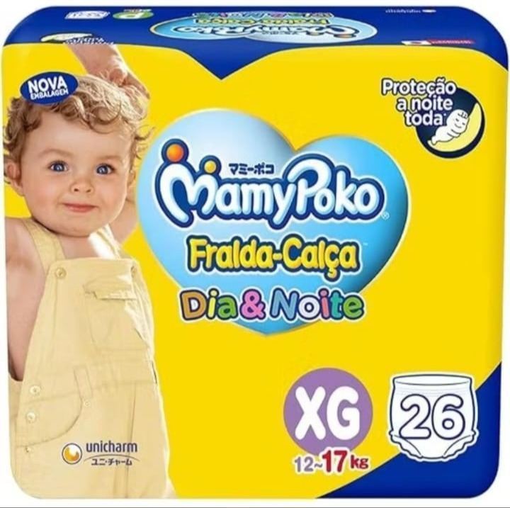 Fralda-Calça MamyPoko Dia & Noite - Tamanho XG 26 unidades