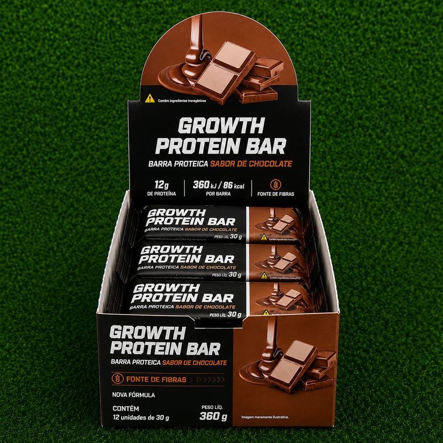 BARRINHA DE PROTEÍNA GROWTH CHOCOLATE