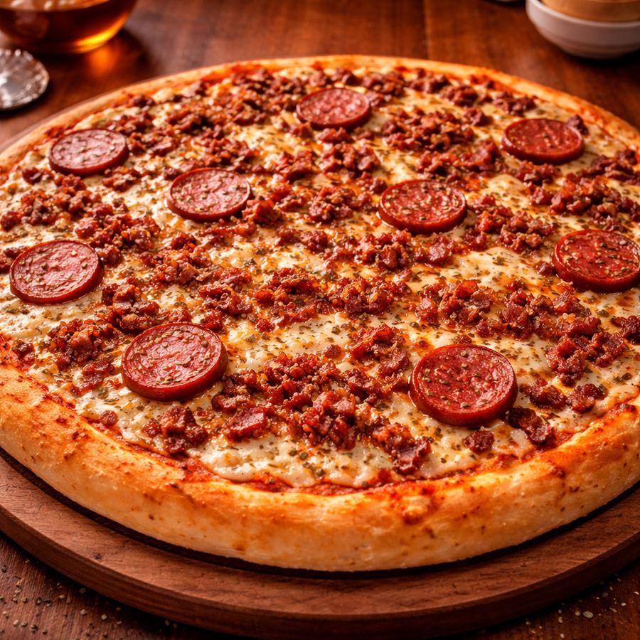 Pizza Tradicional Calabresa Grill & Bacon (Brotinho)