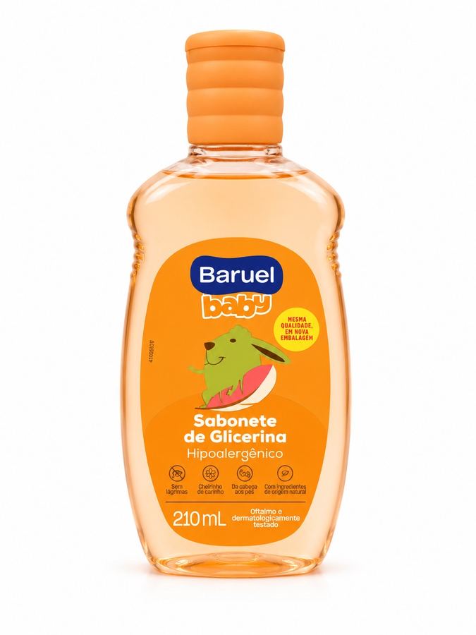 Baruel Baby Sabonete de Glicerina Hipoalergênico - Refil 210ml