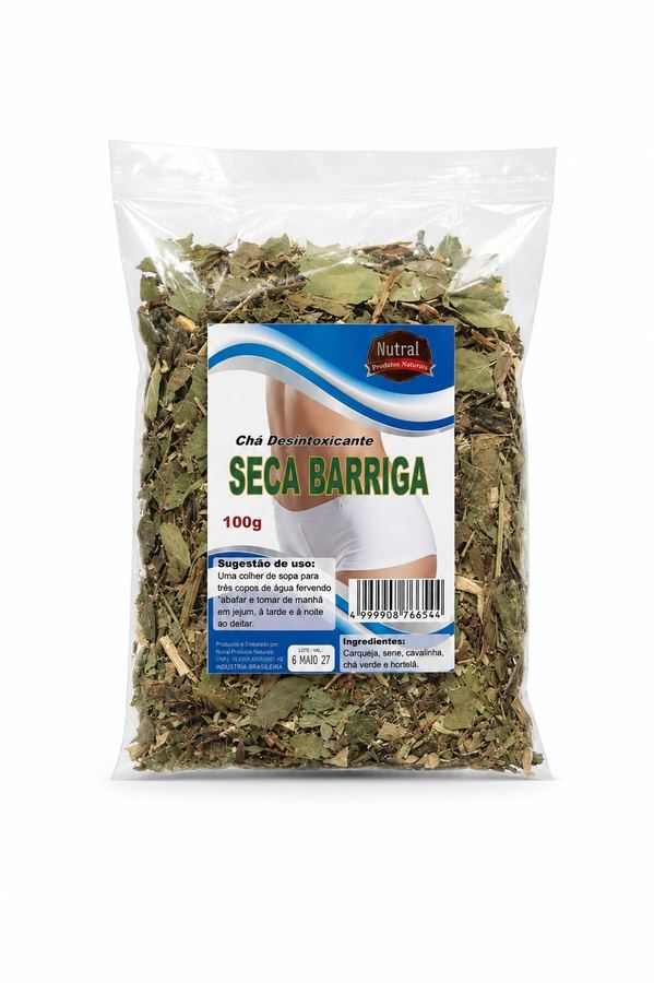 Chá Desintoxicante Seca Barriga Nutral 100g  Blend Ervas Naturais de Ação Diurética