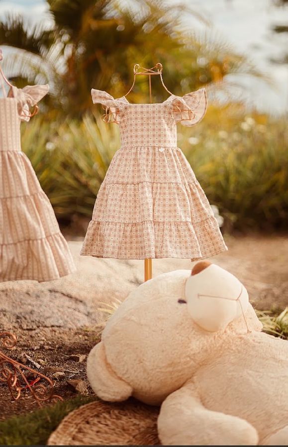 Vestido Pérola Em Linho Estampado