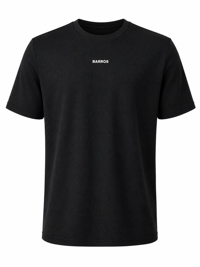 Camiseta Masculina Texturizada Barros – Preta