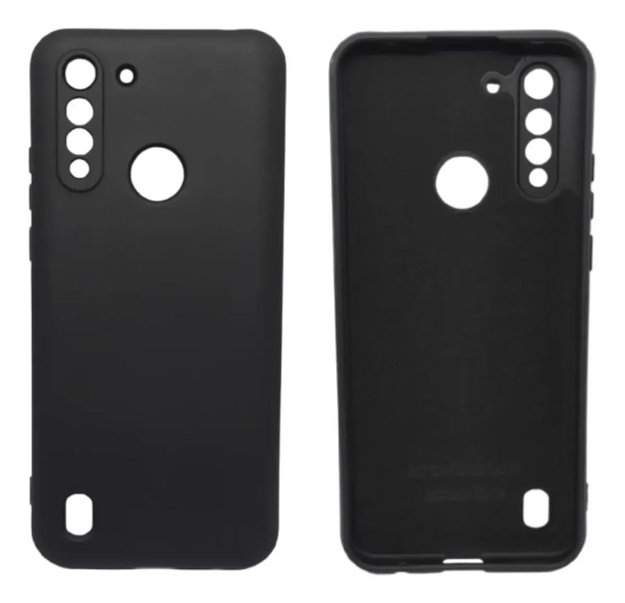 Capa Para Celular Motorola G8 Power Lite Silicone Aveludada Com Proteção Na Câmera