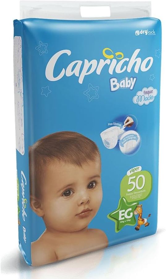 Fralda Capricho Baby Hiper 50 (EG)