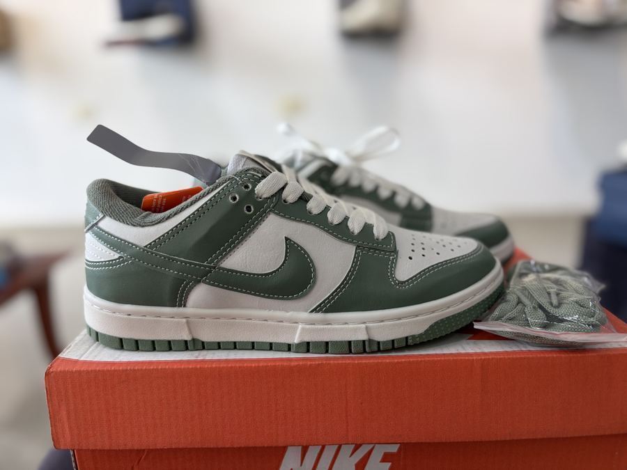 Tênis Nike Dunk verde/branco Premium