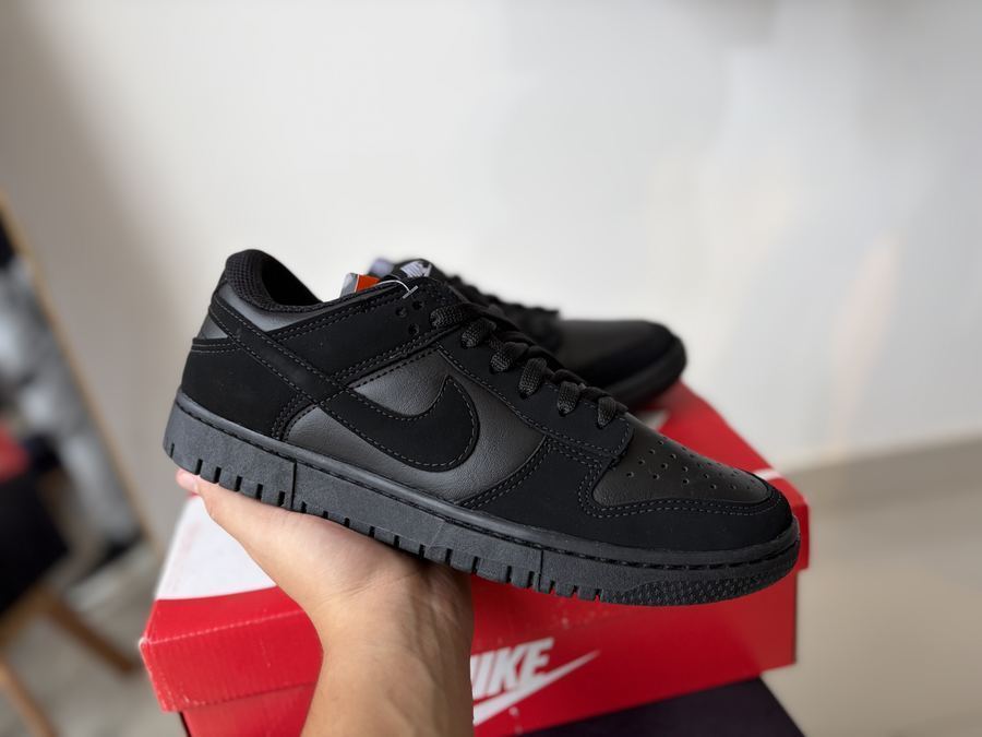 Tênis Dunk preto Nobuk Premium