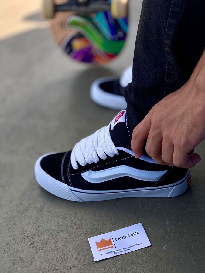 Tênis Vans KNU preto/branco Premium