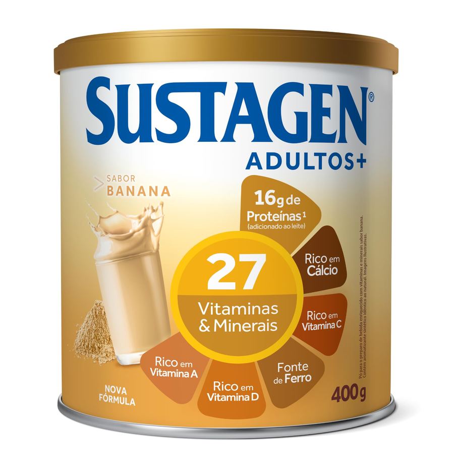 SUSTAGEN ADULTOS+ BANANA 400G