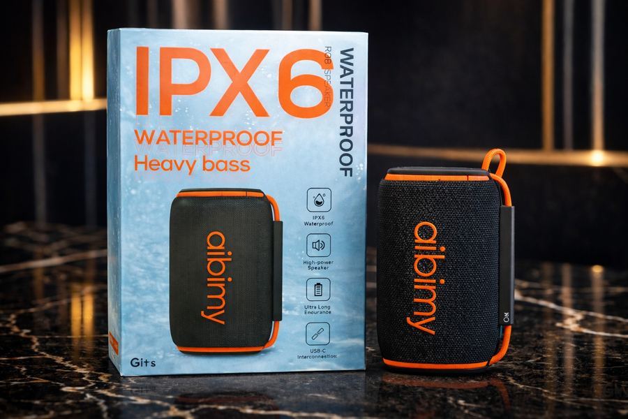 Caixa de Som Aibimy MY232BTS IPX6 Heavy Bass - LED RGB Waterproof