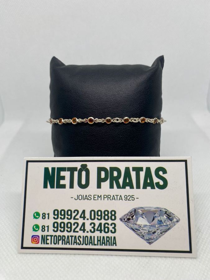 Pulseira redonda laranja