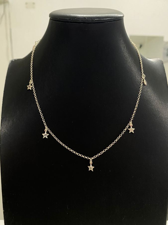 Colar estrela zircônia