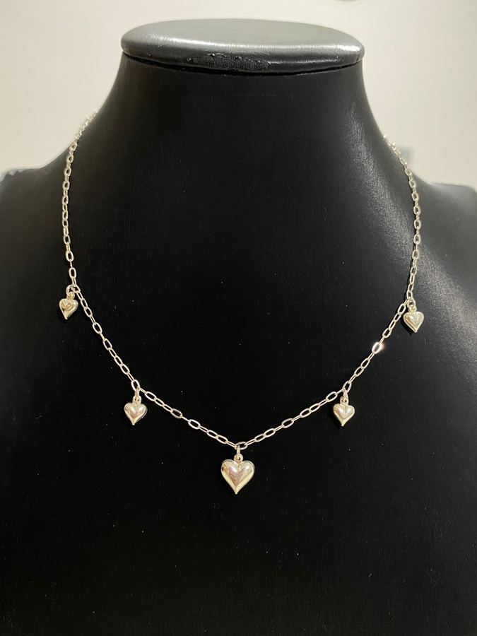 Colar Choker coração liso