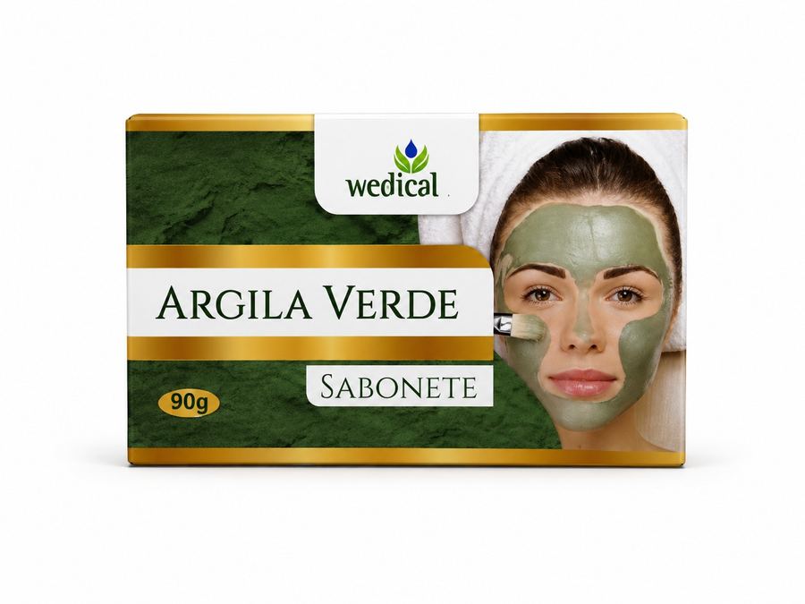 Sabonete em Barra Argila Verde (90g) - Wedical