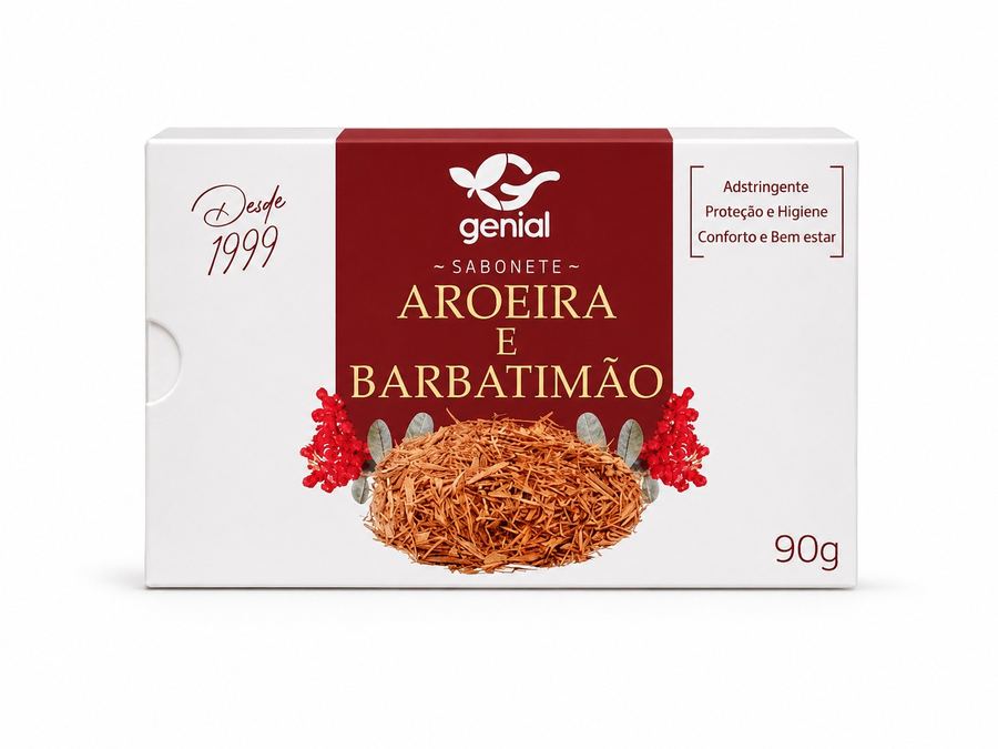 Sabonete em Barra Aroeira e Barbatimão (90g) - Genial