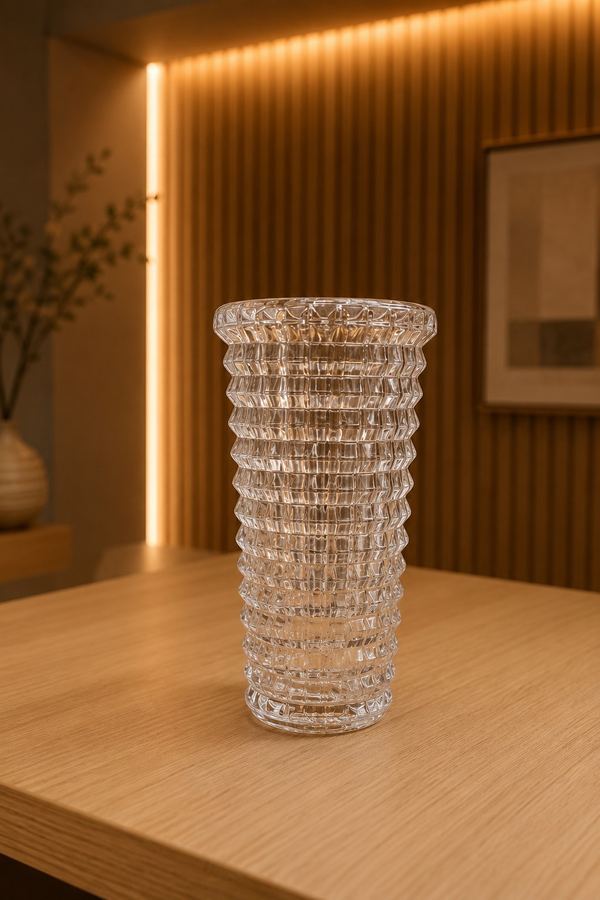 Vaso Decorativo Organic Silver | Objeto de Design Reflexo | Sofisticação Contemporânea |