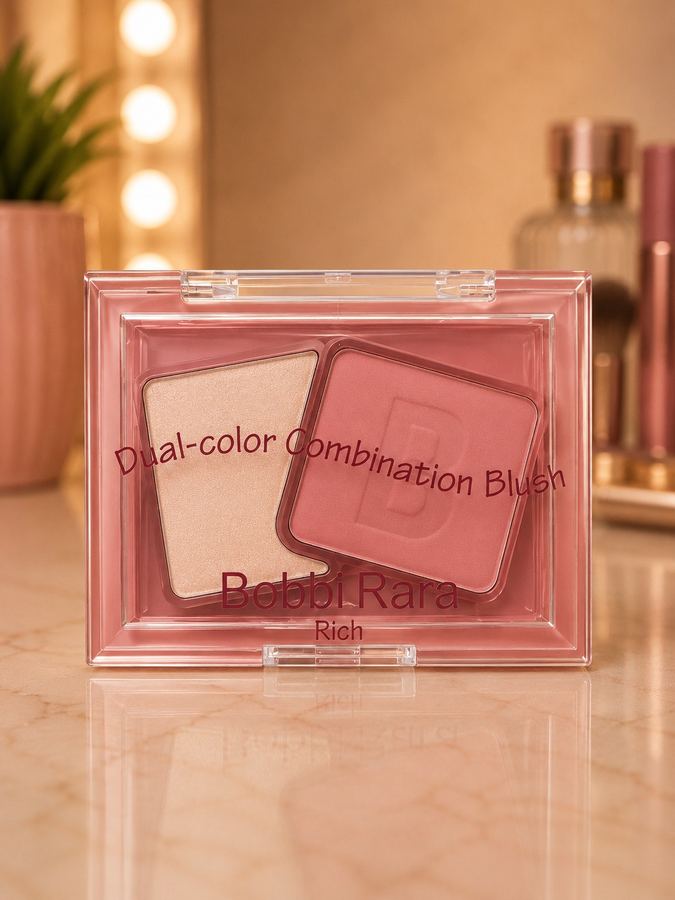 Paleta Duo de Blush Bobbi Rara – Dual-color Combination Blush