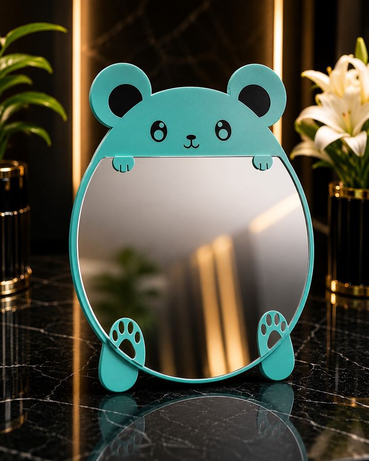 Espelho de Mesa Infantil Ursinho Amigo (Verde)