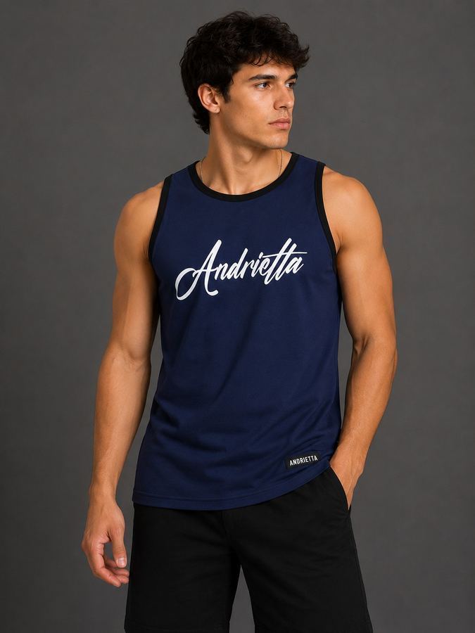 Camisa regata Andrietta Azul