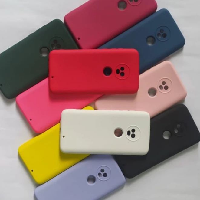 Capa Para Celular Motorola G7/G7 Plus Silicone Aveludada Com Proteção Na Câmera