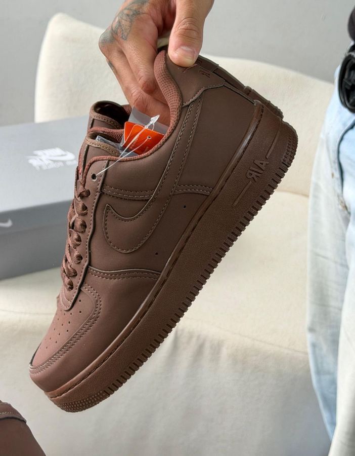 Tênis Nike Airforce Marrom Nobuk