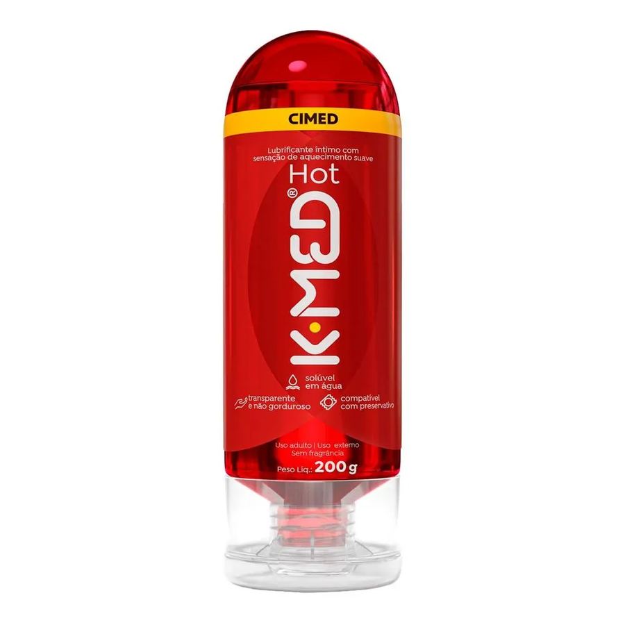 Lubrificante Íntimo KMED Hot 200g